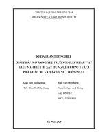 giải pháp mở rộng thị trường nhập khẩu vật liệu và thiết bị xây dựng của công ty cổ phần đầu tư và xây dựng thiên nhật