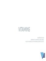 vitamins tổng quan về vitamin