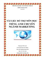 Tài liệu bổ trợ môn học tiếng Anh chuyên ngành Marketting