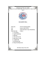 bài kiểm tra phát triển kinh tế vùng và địa phương