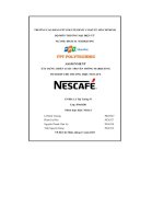 tiểu luận assignmentxây dựng chiến lược truyền thông marketingtích hợp cho thương hiệu nescafe