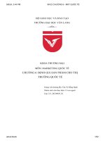 định giá sản phẩm cho thịtrường quốc tế