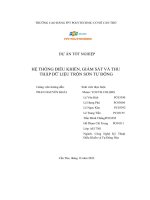 dự án tốt nghiệp hệ thồng điều khiển giám sát và thu thập dữ liệu trộn sơn tự động