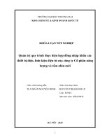 quản trị quy trình thực hiện hợp đồng nhập khẩu các thiết bị điện linh kiện điện tử của công ty cổ phần năng lượng và tầm nhìn mới