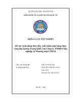 giải pháp thúc đẩy xuất khẩu mặt hàng thép sang thị trường trung quốc của công ty tnhh công nghiệp và thương mại unico