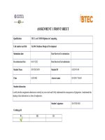 tec level 5 hnd diploma in computing unit 04 database design development