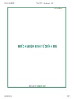 trắc nghiệm kinh tế chính trị