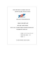 đề tài dự án khởi nghiệp mô hình kinh doanh mushroom coffee kit