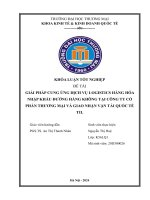 giải pháp cung ứng dịch vụ logistics hàng hoá nhập khẩu đường hàng không tại công ty cổ phần thương mại và giao nhận vận tải quốc tế til