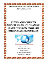 Tiếng anh chuyên ngành Quản lý nhân sự