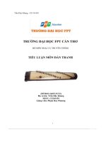 bộ môn nhạc cụ truyền thống tiểu luận môn đàn tranh