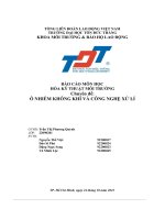 báo cáo môn học hóa kỹ thuật môi trường ô nhiễm không khí và công nghệ xử lí