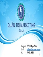 chương 3 phân khúc thị trường và lựa chọn thị trường mục tiêu