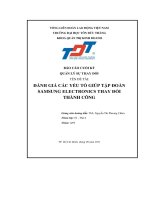 báo cáo cuối kỳ quản lý sự thay đổi đánh giá các yếu tố giúp tập đoàn samsung electronics thay đổi thành công