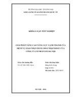 giải pháp nâng cao năng lực cạnh tranh của dịch vụ giao nhận hàng hóa nhập khẩu của công ty cổ phần efs hà nội