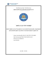 hoàn thiện cung ứng dịch vụ vận chuyển hàng hóa nhập khẩu bằng đường biển tại công ty cổ phần dịch vụ quốc tế