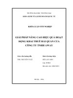 giải pháp nâng cao hiệu quả dịch vụ khai thuê hải quan tại công ty tnhh away