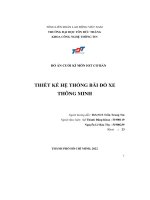 đồ án cuối kì môn iot cơ bản thiết kế hệ thống bãi đổ xe thông minh