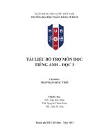Tài liệu bổ trợ môn Tiếng anh - Đọc 3