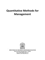 Quantitative Methods for Management