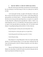 tiểu luận môn truyền thông đại chúng