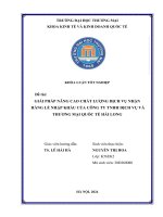 giải pháp nâng cao chất lượng dịch vụ nhận hàng lẻ nhập khẩu của công ty tnhh dịch vụ và thương mại quốc tế hải long