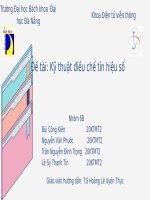 đề tài kỹ thuật điều chế tín hiệu số