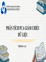 phân tích pca giảm chiều dữ liệu