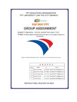 group assignment project evaluate digital marketing tools and plan to use google analytics for the website