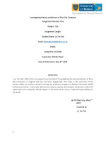 Investigating the job satisfaction at Phuc Dat Company