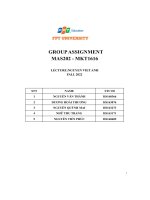 groupassignment mas202 mkt1616