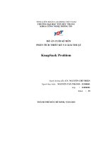 đồ án cuối kì môn phân tích thiết kế và giải thuật knapsack problem