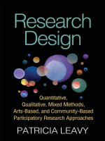 Research design: Quantitative, mixed methods, arts-based, and community-based participatory research approaches
