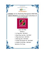 Service Marketing Management (Mkt202) Group Project An Analysis Report On The Flower Of Service Of Agribank.pdf