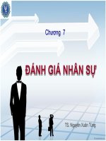 Bài giảng chương 7 Môn Quản trị nhân lực