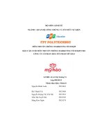 tiểu luận báo cáo cuối môn truyền thông marketing tích hợp chocông ty cổ phần hoá mỹ phẩm mỹ hảo