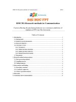 factors affecting the purchasing behavior on e commerce platforms of students at fpt can tho university