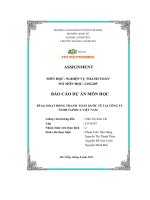 tiểu luận đề tài hoạt động thanh toán quốc tế tại công tytnhh tapioca việt nam