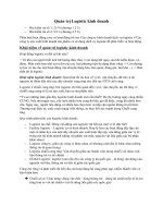 Quản trị logistic kinh doanh - tóm tắt kiến thức