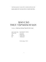 báo cáo khách sạn mường thanh hà nội centre