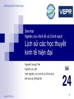 LỊCH SỬ CÁC HỌC THUYẾT KINH TẾ HIỆN ĐẠI
