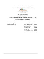 tiểu luận thực hành bán hàng online trên nền tảng mạng xã hội facebook