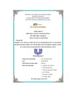 nghiên cứu hành vi tiêu dùng sản phẩm bột giặt và xây dựng kế hoạch phát triển sản phẩm bột giặt sunshine thuộc công ty unilever tại thị trường thành phố đà nẵng