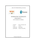 information technology assignment 1 unit internet of things