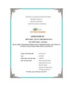 tiểu luận đề tài phân tích hoạt động quản trị kho hàng tại công tycổ phần giao nhận indo trần logisitics