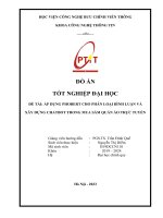 đồ án tốt nghiệp đại học đề tài áp dụng phobert cho phân loại bình luận và xây dựng chatbot trong mua sắm quần áo trực tuyến