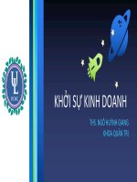 Slide khởi sự kinhh doanh