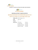 tiểu luận kế hoạch ra mắt sản phẩm mì gạo lứt ănliền của công ty acecook việt nam