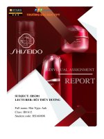 analyze revenue cost profit in total of shiseido