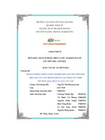 tiểu luận hoạch định chiến lược marketing số cho thươnghiệu ba cây lộc restaurant tại công ty tnhhthương mại dịch vụ ba cây lộc